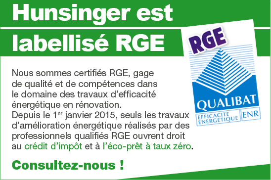 HUNSINGER-CERTIFIE RGE